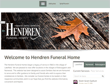 Tablet Screenshot of hendrenfuneralhome.com